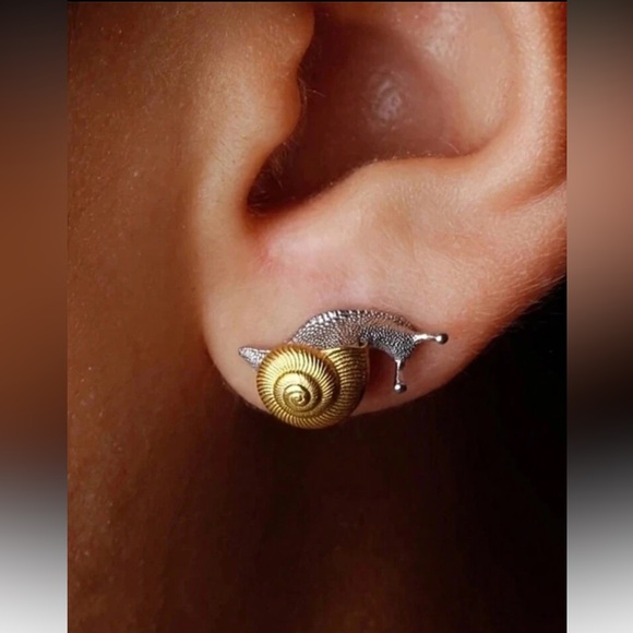 Snail Earrings S972 - Picture 1 of 3